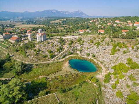 Source of the Cetina river in the heart of Croatia.